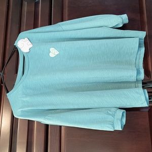 NWT Ivory Ella Blouse Sleeve Tee, L